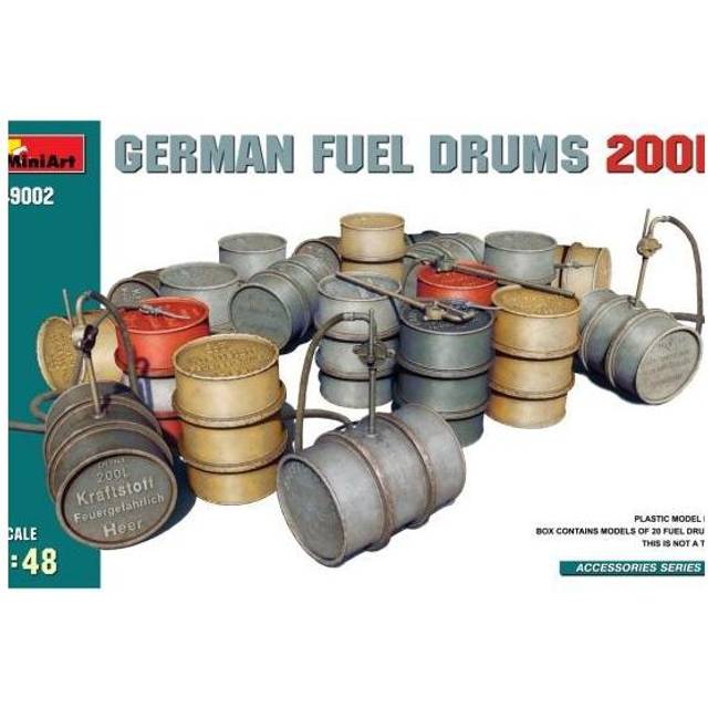 MiniArt 49002 German Fuel Drums 200L 1:48 Scale Set