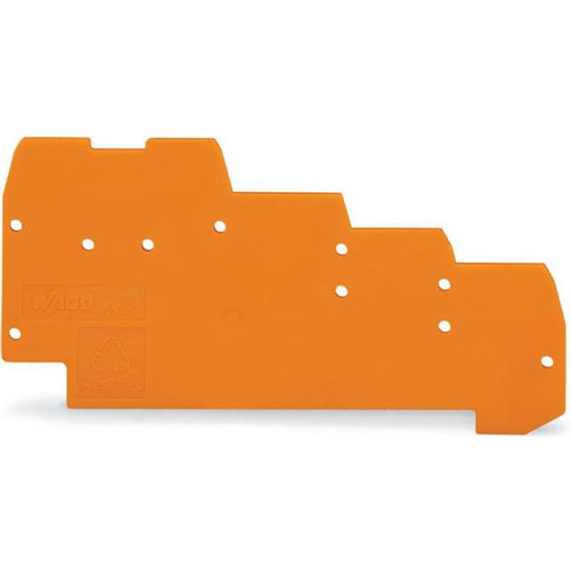 WAGO 270-322 1mm End & Inner plate for 3-Deck 4-Cndtr. T-Blocks Orange