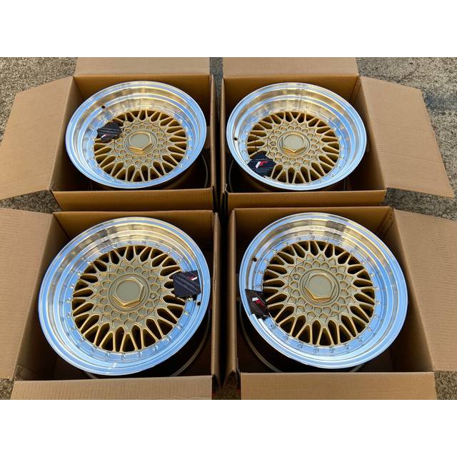 Japan Racing JR9 Gold / Machined Lip 7,5X17 5/112/120 ET35 CB74,1