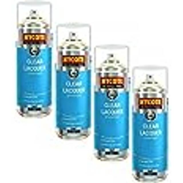 Hycote colour clear lacquer aerosol spray paint high gloss fast drying 400ml