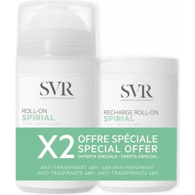 Svr spirial deodorant anti-perspirant 48h roll-on 50 ml + refill roll-on 50ml