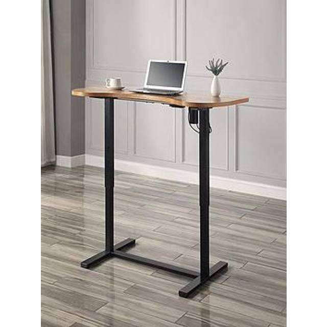Jual San Francisco Height Adjustable Standing Desk Oak Veneer, Brown