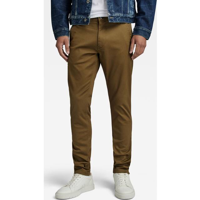 G-STAR RAW Skinny Chino 2.0 byxor för män, Grön (mörk oliv D21974-c105-c744), 28W / 30L