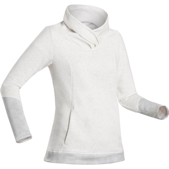 Women's Hiking Sweatshirt - Nh100 - Light Grey/grey
