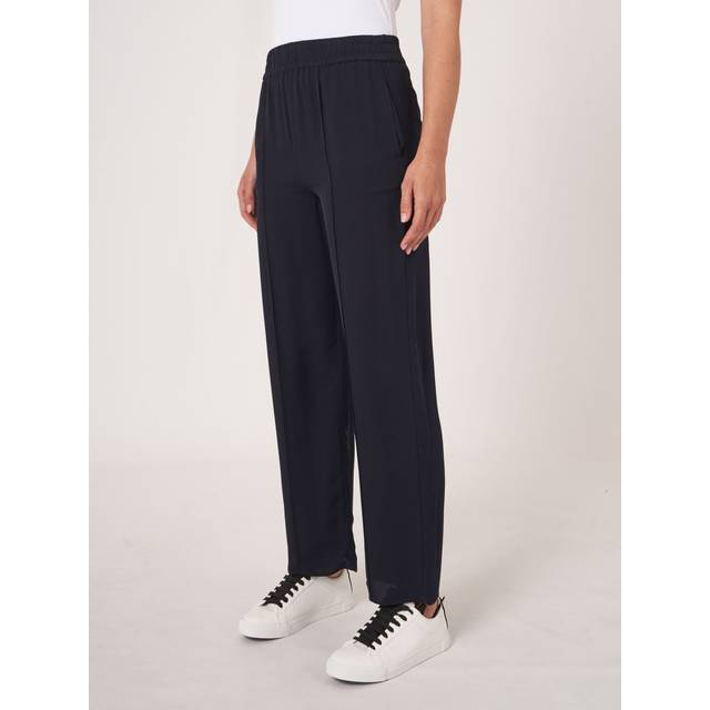 Loose fit silk pants