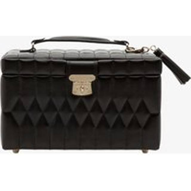 WOLF Caroline Quilted Leather Medium Jewellery Case