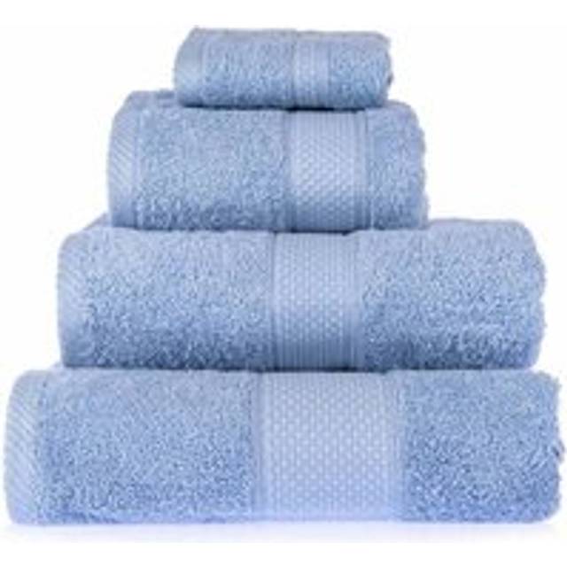 Homescapes Light Blue Bath Sheet 100 % Turkish Cotton