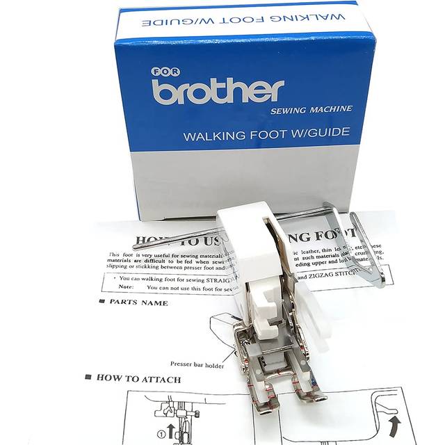 LNKA Sewing Machine Presser Feet Walking Foot for Brother Open Toe Even Feed SA188 W/Guide F033N F033 XC2214002