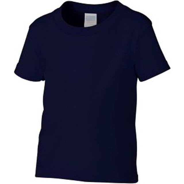 (Navy Blue, Large / 4T / 3-4 YO) Cotton T-Shirt Basic Blank Plain Tee Top for Baby Toddler Youth Kids Boy Girl