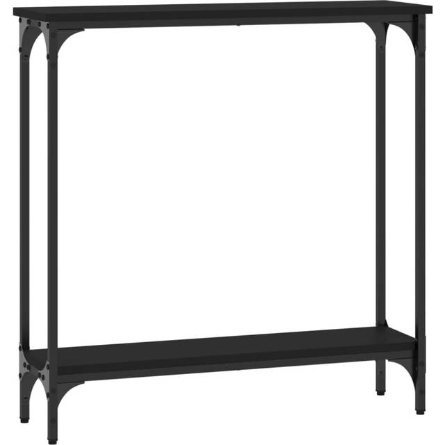 vidaXL Konsolbord svart 75x22,5x75 cm konstruerat trä