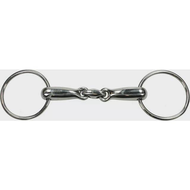 Two-ring snaffle bit for double break horse Harry's Horse 20 mm - Argenté