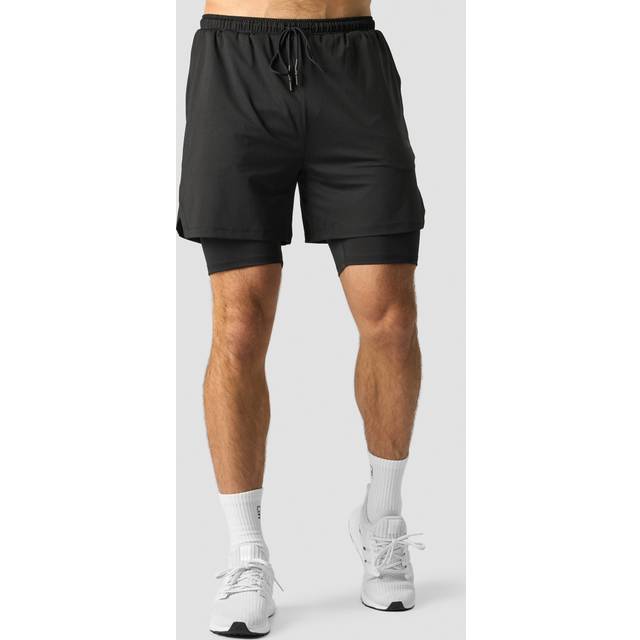 Stride 2-in-1 Shorts, Black