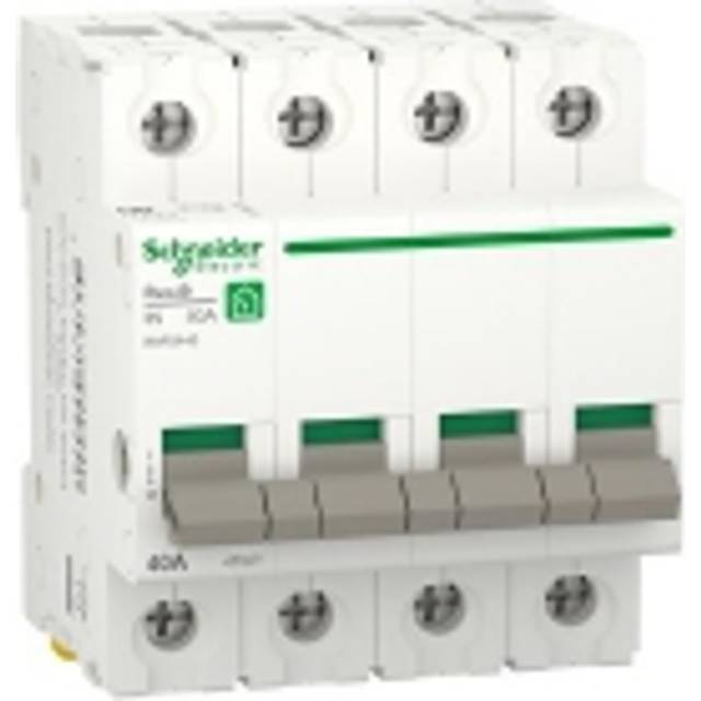 Schneider Electric Resi9 XP Lastadskiller/hovedafbryder 4P 40A 72mm