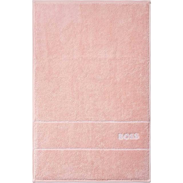 Boss Primrose Plain Logo-embroidered Egyptian-cotton Towel Guest - PRIMROSE