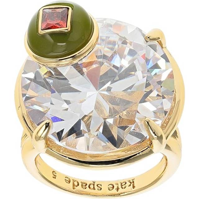 Kate Spade New York Cz Shaken Or Stirred Cocktail Ring