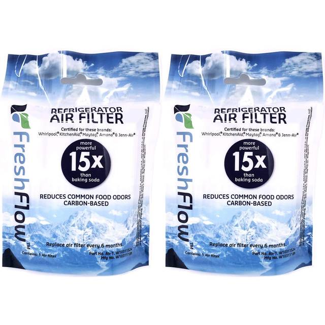 Fresh Flow W10311524 Air Filter Cartridge for Whirlpool Refrigerator's 2-Pack