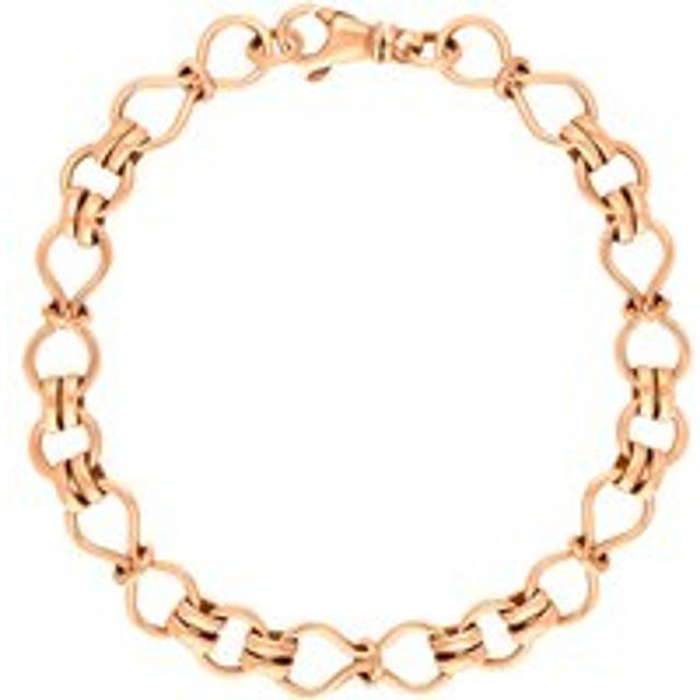 9ct Rose Gold Figure of Eight Bracelet