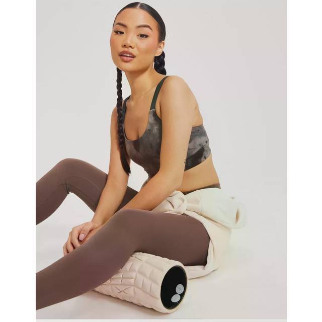 adidas Performance Womens Yoga Studio Light-Support Earth Bra - Grey Recycled Material - Size XS (A-C)