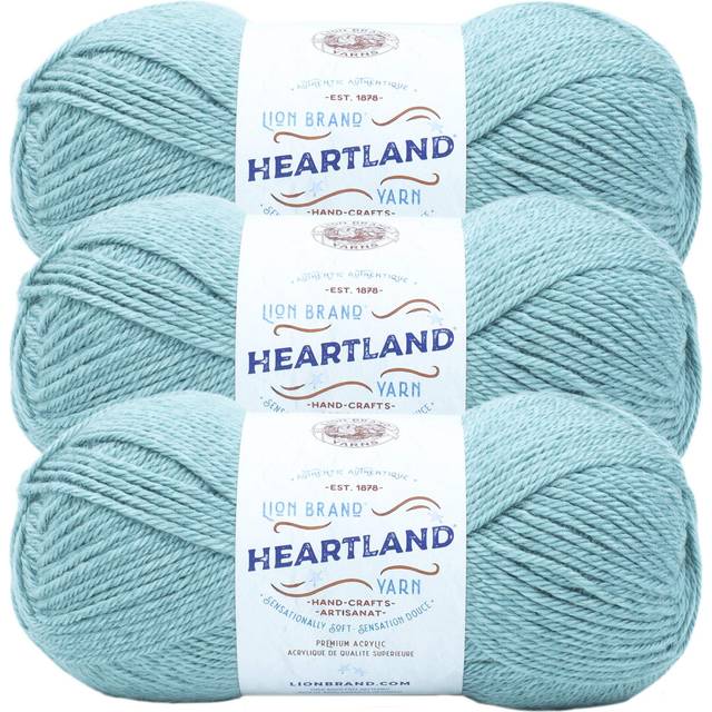 Lion Brand Yarn Heartland Yarn for Crocheting  Knitting  and Weaving  Multicolor Yarn  3-Pack  Congaree
