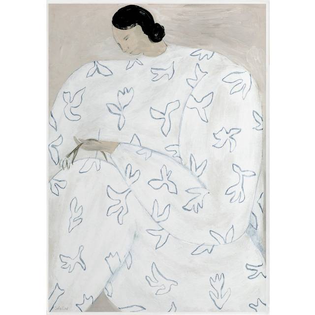 Fine Little Day White Flower poster 50x70 cm Nude
