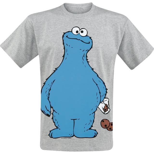 Sesame Street - Cookie Thief Grey - T-Shirt - grey - S - 97% Cotton, 3% Polyester,Jersey