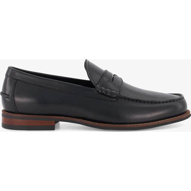 Samson Penny-Trim Loafers - Black - A contemporary take on a classic loafer, Samson will complete your wardrobe. Expertly crafted from the finest material, this timeless style has been detailed with a traditional penny trim and soft heel cup. Set on a flat heel, this sartorial style will partner perfectly with chinos and tailoring.