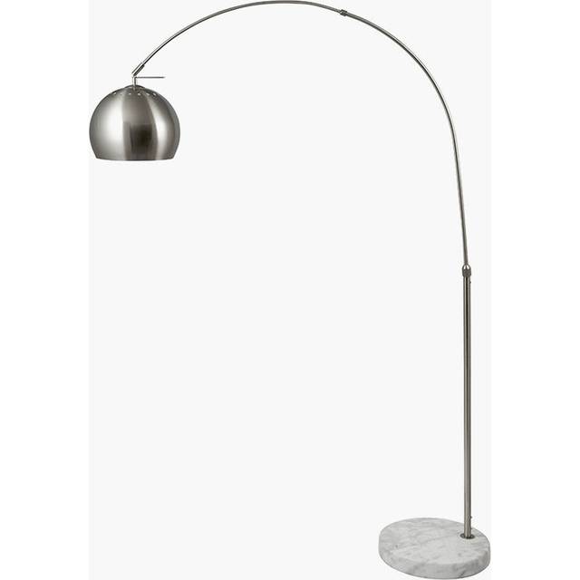 Fairmont Park Charlee 175Cm Arched/Arc Floor Lamp Silver 175cm H X 34.5cm W X 135cm D