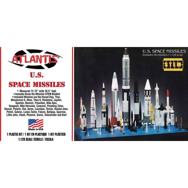 U.S. Missile Set 36 Missiles Included STEM 1/128 Scale Model kit