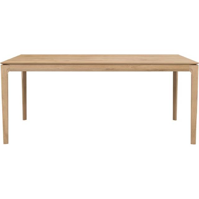 Ethnicraft Bok matbord med iläggsskiva Oak wax oil 100x180/280 cm
