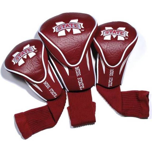 Team Golf NCAA Mississippi State Bulldogs Contour Golf Club Headcovers (3 Count) Numbered 1  3  & X  Fits Oversized Drivers  Utility  Rescue & Fairway