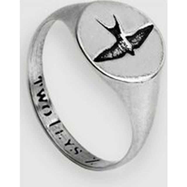 Twojeys Mens Silver Liberty Sterling Silver-plated Brass Ring R/s - SILVER