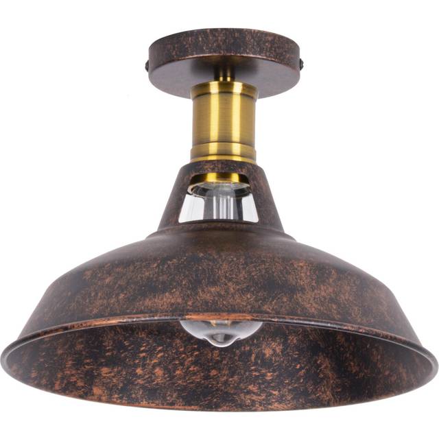 Vintage Retro Ceiling Light Metal Iron Ceiling Lamp Industrial Style Ceiling Light E27 Socket for Indoor Lighting Cafe Bedroom