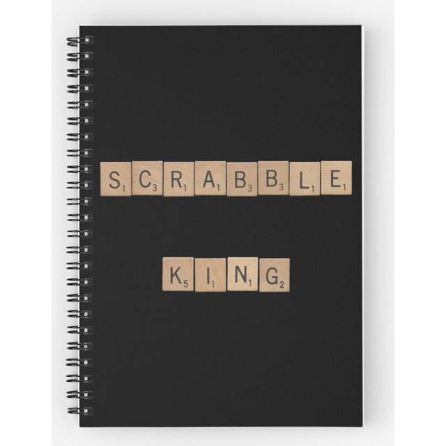 Spiral Notebook Scrabble King A5 120 Pages