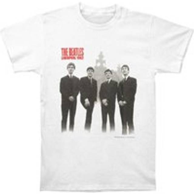 The Beatles T-shirt för kvinnor/damer i Liverpool L vit