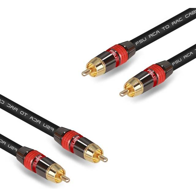 2X Digital Audio RCA Cable Premium Stereo RCA to RCA Coaxial SPDIF Cable Male Speaker Hifi Subwoofer Cable AV 0.5M