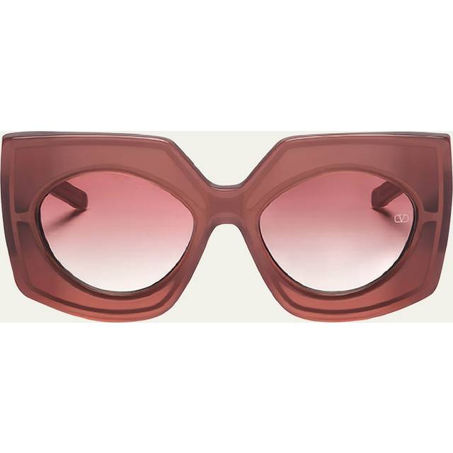 Valentino Garavani V-Soul Acetate Butterfly PNK GLD