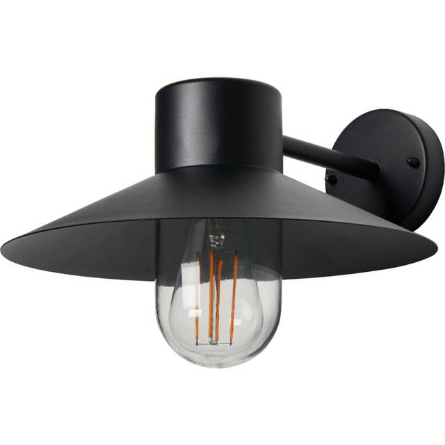 Litecraft Randall Wall Light Outdoor IP44 Fisherman Lantern - Black