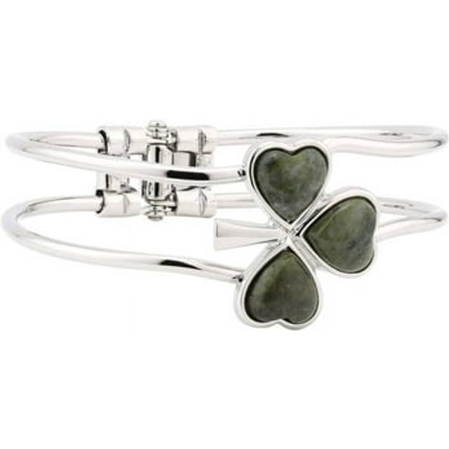 Shamrock Connemara Marble Bangle