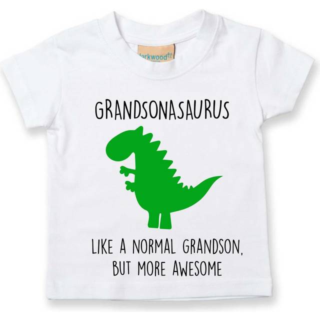 Grandson Dinosaur Tshirt - White - 18-24 m