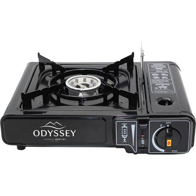 Charles Bentley Odyssey Camping Gas Stove, Black
