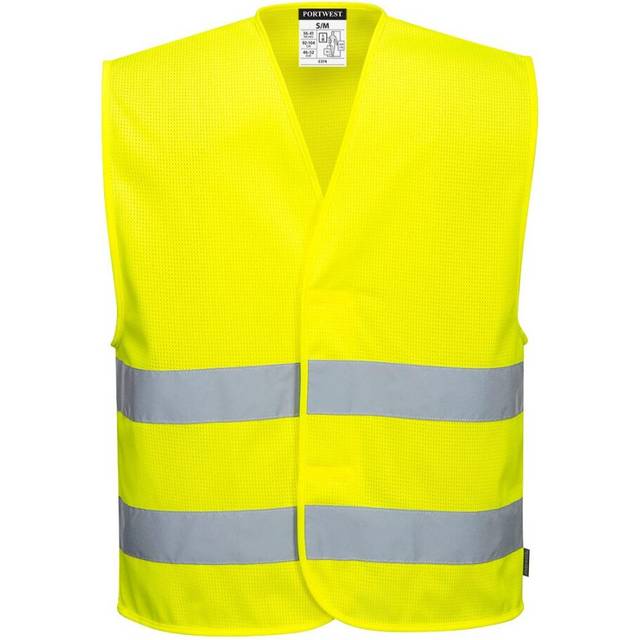 (XXL-3XL, Yellow) Portwest Mens Mesh Hi-Vis Vest