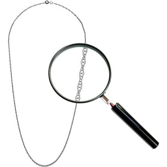9ct White Gold 18" Prince of Wales Chain