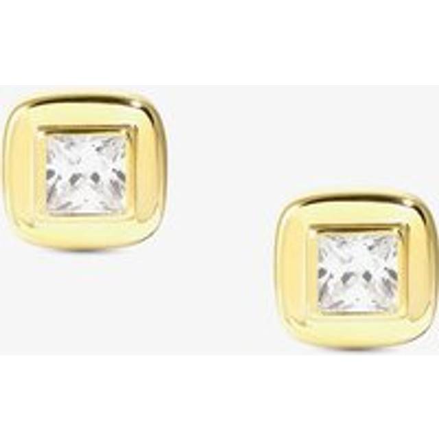 Nomination Domina Gold Tone Plated Square Stud Earrings 240403/036