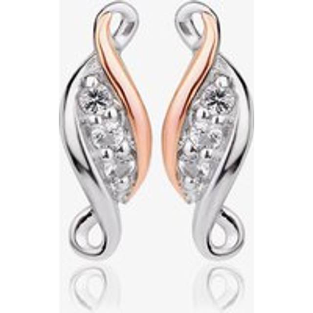 Clogau Past Present Future Silver Stud Earrings