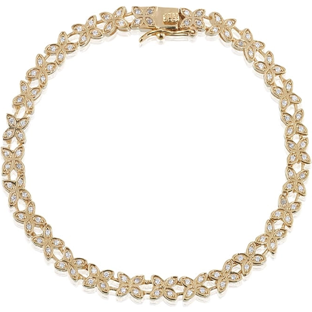 Carolina Gynning - Sparkling Ellipse T-armband Guld
