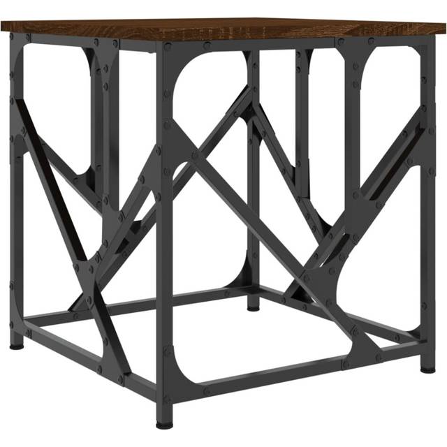 vidaXL Coffee Table Brown Oak 45x45x47.5 cm Engineered Wood