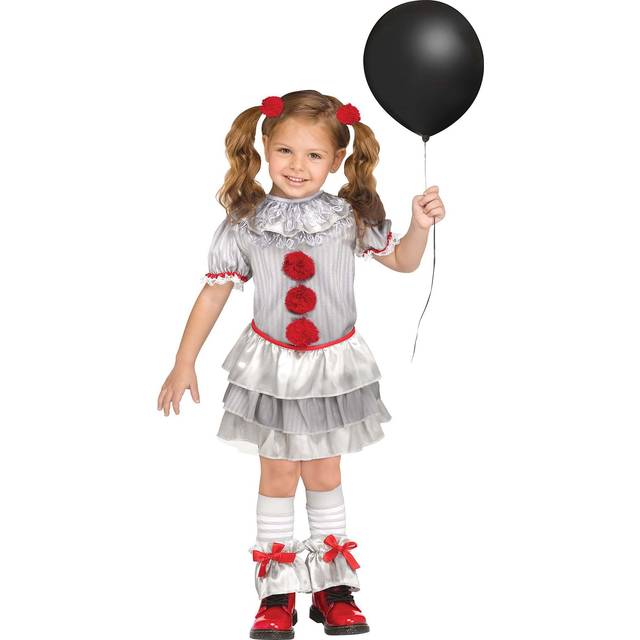 Toddler Carnevil Clown Costume - Gray&#47;Red (XL)