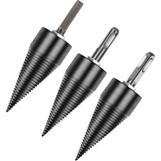 (SDS Plus Shank(Round), 32mm) 32-45mm Kindling Firewood Splitter Drill Bit Split Wood for Electric Hammer