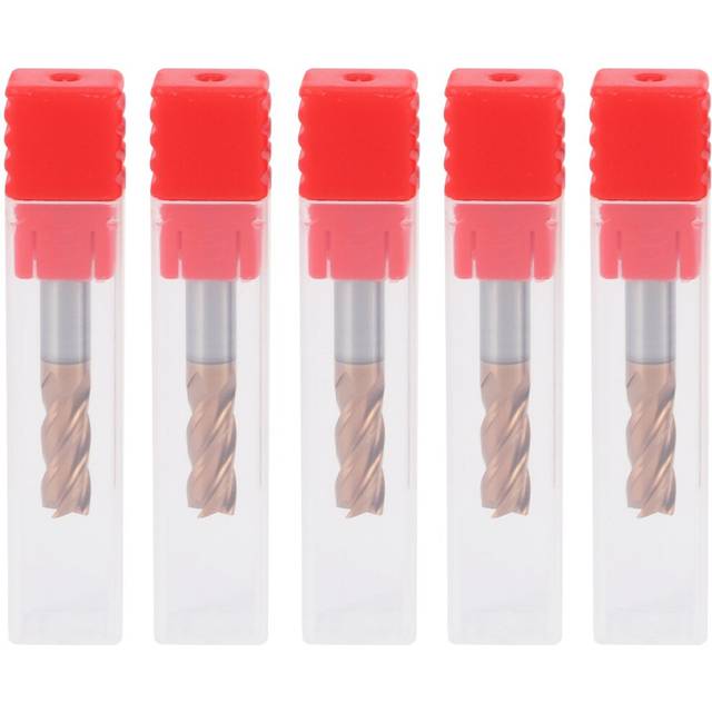 5PCS 6mm 4 Flute Carbide Endmills CNC Milling Cutter Milling Slotting Profiling Face Mill Spiral Bits