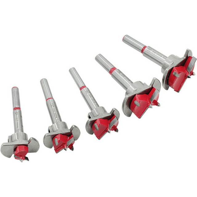 (without Wood Box) 5Pcs Forstner Drill Bit Set 15 20 25 30 35mm Wood Auger Cutter Hexagon Wrench Woodworking Hole Saw For Power Tools